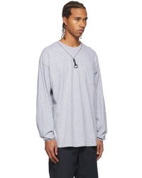 RANDT Grey Printed Long Sleeve T Shirt