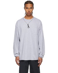 RANDT Grey Printed Long Sleeve T Shirt
