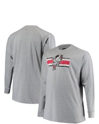 PROFILE Heather Gray Ohio State Buckeyes Big Tall Long Sleeve T Shirt At Nordstrom