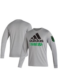 adidas Heathered Gray Austin Fc Vintage Long Sleeve T Shirt In Heather Gray At Nordstrom