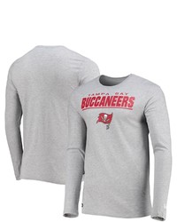 New Era Heathered Gray Tampa Bay Buccaneers Combine Authentic Stated Long Sleeve T Shirt In Heather Gray At Nordstrom
