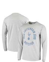 Fifth Sun Heathered Gray Tottenham Hotspur Spur Sphere Long Sleeve T Shirt In Heather Gray At Nordstrom