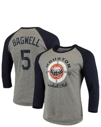 Majestic Threads Jeff Bagwell Houston Astros Cooperstown Collection Name Number Tri Blend 34 Sleeve T Shirt