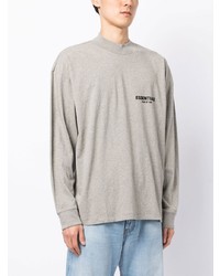 FEAR OF GOD ESSENTIALS Logo Print Long Sleeve T Shirt