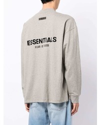 FEAR OF GOD ESSENTIALS Logo Print Long Sleeve T Shirt