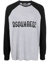 DSQUARED2 Logo Print Long Sleeve T Shirt