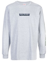 Supreme Logo Print Long Sleeved T Shirt