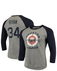 Majestic Threads Nolan Ryan Houston Astros Cooperstown Collection Name Number Tri Blend 34 Sleeve T Shirt