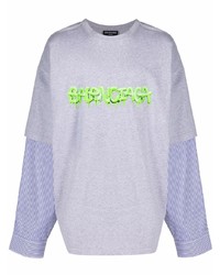 Balenciaga Slime Logo Layered Sleeve T Shirt