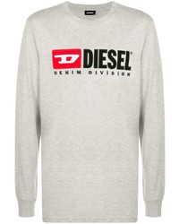 Diesel T Just Ls Division Cotton T Shirt