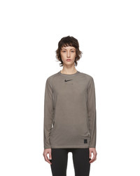 1017 Alyx 9Sm Taupe Nike Edition Dye Long Sleeve T Shirt