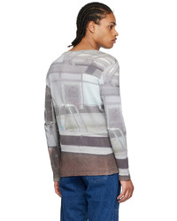 Paloma Wool Taupe Organic Cotton Long Sleeve T Shirt