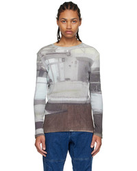 Paloma Wool Taupe Organic Cotton Long Sleeve T Shirt