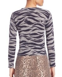 See by Chloe Tiger Printed Mohair Sweater