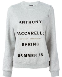 Anthony Vaccarello Printed Spring Summer 2015 Sweatshirt