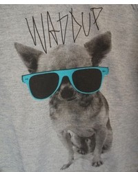 ChicNova Dog Graphic Oversized Sweatshirt