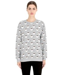 Printed Heavy Cotton Jersey Sweatshirt