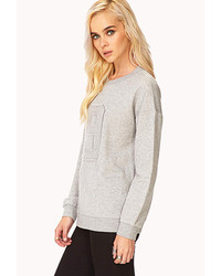 Forever 21 Street Chic Quilted Sweatshirt