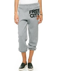 Grey Print Pants