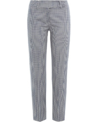 Piazza Sempione Cropped Printed Cotton Pants