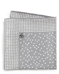 Grey Print Pocket Square
