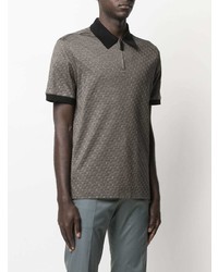 Brioni All Over Pattern Polo Shirt