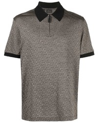 Brioni All Over Pattern Polo Shirt