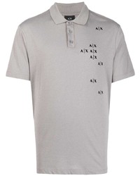 Armani Exchange Graphic Print Short Sleeved Polo Shirt