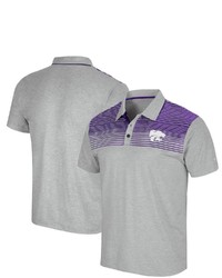 Colosseum Gray Kansas State Wildcats Needles Polo At Nordstrom