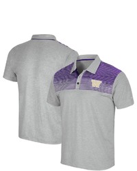 Colosseum Gray Washington Huskies Needles Polo At Nordstrom