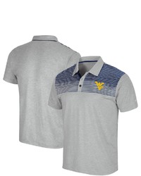 Colosseum Gray West Virginia Mountaineers Needles Polo At Nordstrom