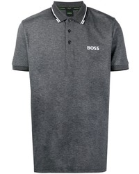 BOSS Logo Print Cotton Polo Shirt