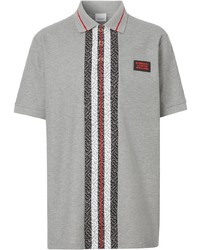 Burberry Monogram Stripe Print Polo Shirt