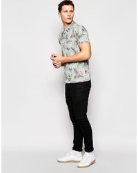ONLY & SONS Polo Shirt With All Over Floral Print