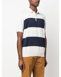 Brunello Cucinelli Stripe Print Polo Shirt