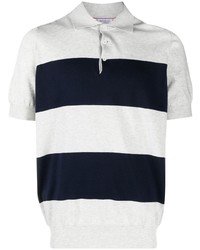 Brunello Cucinelli Stripe Print Polo Shirt