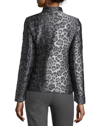 Armani Collezioni Cheetah Print Puffer Jacket