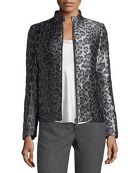 Armani Collezioni Cheetah Print Puffer Jacket