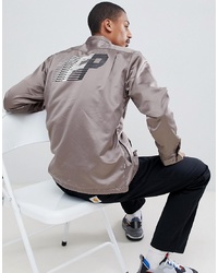 Grey Print Satin Shirt Jacket
