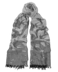 MCQ Alexander Ueen Printed Cotton And Modal Blend Scarf