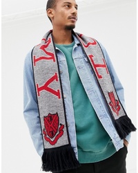 Tommy Jeans Football Scarf In Grey
