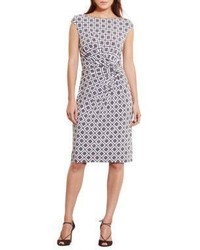 Lauren Ralph Lauren Geometric Print Jersey Dress