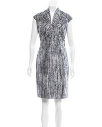 Rubin Singer Sheath Abstract Print Dress