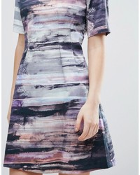 Lavand Abstract Print Shift Dress