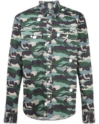 MAISON KITSUNÉ Maison Kitsun Camouflage Print Shirt