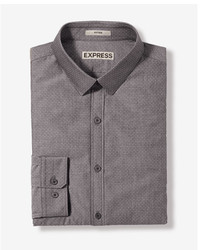 Express Slim Dot Print Dress Shirt