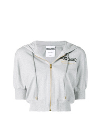 Moschino Couture Embroidery Cropped Hoodie