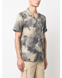 Armani Exchange Abstract Pattern Cotton Shirt