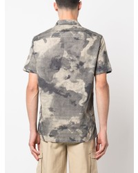 Armani Exchange Abstract Pattern Cotton Shirt
