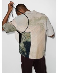 Song For The Mute Abstract Print Short Sleeve Shirt